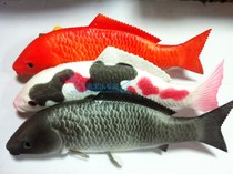  Simulation fruit and vegetable big red gray carp prop model set childrens dance party soft fake fish pendant