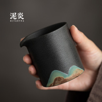 Hand-painted Yuanshan Gongdo Cup coarse pottery household male cup tea division kung fu tea set tea ceremony zero match