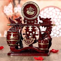 Solid wood mahogany son barrel red sour branch wood carving single son bucket toilet wedding wedding supplies extra large son bucket