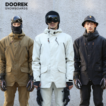 New DOOREK single board double board ski suit waterproof ski top padded warm men and women 4 colors