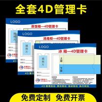 Air conditioning five-way positioning 4d kitchen refrigerator management card Responsibility area Full set of frying stove lobby prompt card Zhongcheng Weiye