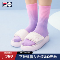 FILA FUSION FILA sports slippers female 2021 summer new fashion thick bottom velcro cool slippers female