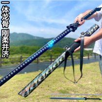 Longquan City Tang Cross Knife Integrated High Manganese Steel Knife Sword in Vehicle Anti-body Lawful Knife Martial Arts Long Knife Embroidered Spring Knife Unopened Blade