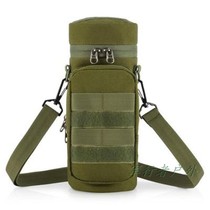Outdoor multi-function kettle bag army fan tactical water cup protective cover travel shoulder oblique cross insulation pot cover waist hanging