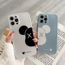 Plating violent bear couples for 11 12 13promax phone case 7 8plus all-inclusive frosted xr tide XS