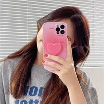 ins gradient English pink for 12promax Apple 11promax love bracket xs xr7p8p