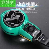 Ink bucket automatic scriber woodworking carpenter special ink cartridge line bucket spring line ink bucket woodworking tools wooden bucket