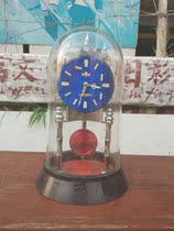 Old objects old clock old pendulum clock glass cover pendulum clock old goods props rental for Sale decorative furnishings