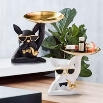   Creative lucky cat entrance key placement table storage decoration New home housewarming gift home living room decoration