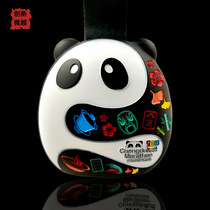 Customized panda three-dimensional relief medals handicraft medals