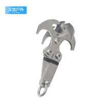 Stainless Steel Claw Hook Gravity Hook Outdoor Field Exploring for raw hook Lifesaving Fly Tiger Claw Survival Flying Claw Hook