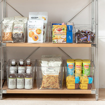 Snack storage box desktop sundries transparent storage basket plastic finishing box household storage small box storage artifact