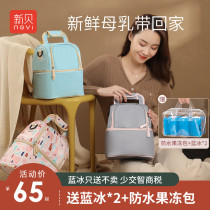 New shell to work back milk bag cooler portable equipment insulation bag Blue Ice Mommy milk storage ice pack breast milk preservation