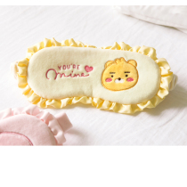 Korean kakao friends Crystal velvet cotton blackout cute cartoon breathable silk deep sleep eye mask