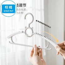 Childrens hangers babies toddlers children telescopic 5 sets to dry multi-function non-slip drying clothes