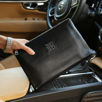 Spring Summer New Pint Male size Head layer Bull Leather Handbag handbags Large-capacity casual mens bag Letter Seal Wallet