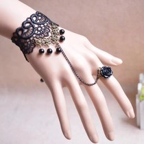 Hot selling bracelet jewelry accessories small jewelry lingerie lace Gothic fashion European and American wristband retro