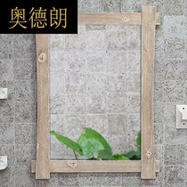 JM European art wash basin mirror frame antique home bathroom bathroom beauty mirror