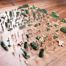 Childrens military base sand table soldier suit model toy World War II small Soldier Soldier Army war model