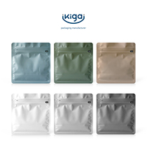 All Eight Sides Packing Bag One-way Air Valve Coffee Bean Outer Packing Bag Half Pound Bag Packing Flat-bottomed Food Bag