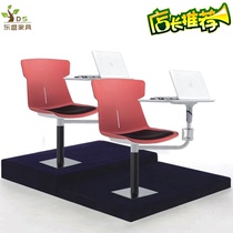 Ladder classroom record chair with table board Student chair integrated computer chair school desk and chair training with writing