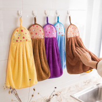 Cartoon-mounted toilet cute towel absorbent absorbent non-hair coral velvet thickened kitchen rag dishcloth dish cloth