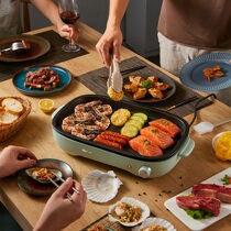 Little bear electric frying pan home deepening pan multi-function non-stick pan fried egg frying steak pan artifact
