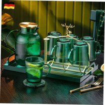 Home Cup Living Room Hospitality Tea Cup Cup Family Cup Waterfurnished light luxury green glass set