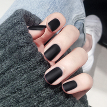 Black frosted nail polish female ripping free from baking and quick dry and persistent matt mist surface pure black exalted and tasteless