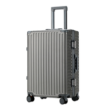Cross Medal Pull Lever Case Smooth Universal Wheel Suitcase 22 Inch Travel Large Capacity Aluminum Frame Cryptodon Chassis 20