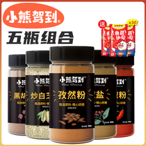 5 bottles of commercial barbecue seasoning combination set barbecue kebabs cumin powder pepper salt sprinkling official flagship store