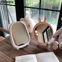 Desktop makeup mirror ins Net red girl Desktop wall wall dormitory large student portable princess dressing mirror