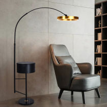 Lamp East Headboard Drawer Floor Lamp Bedroom room with rack fishing light Nordic Modern Brief Line Art