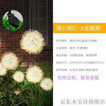 Creative Led Lamp Solar Dandelion Lamp Outdoor Round Ball Reed Lamp Terrace Garden Arrangement View Lamp Ground