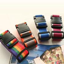 Outdoor study abroad travel suitcase packing with suitcase strapping cross slotted strapping with luggage tag
