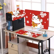 Desktop computer cloth table dust cover cloth case cover screen display dust cover all cotton linen 27 inch 32 inch set