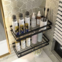 Bathroom wall-free perforated shelf Bathroom toilet wall-mounted toilet sink supplies storage artifact