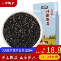  2020 Heilongjiang black rice 5 kg new rice five grains Northeast farmer fragrant rice black rice ball porridge glutinous rice coarse grain rice