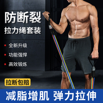 Tensile rope male fitness elastic belt pectoral muscle trainer tensile device home stretcher elastic rope sports equipment resistance