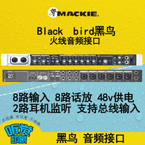 mackie runingman Blackbird black bird Firewire 8-way audio interface