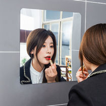 Square soft mirror sticker wall self-adhesive free punching anti-fall full body make-up wearing wall sticker high-definition fall and not bad fitting mirror
