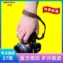 Ma Tianwei One-handed wristband Leather Mirrorless camera wristband Sony A7 A6000 Nikon z7 Canon M6 Hand rope