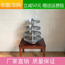 Hospital stainless steel rotary disc rack rotary Western drug rack pharmacy Pharmacy medicine tray small turret
