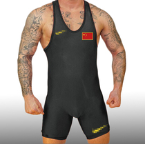 Badiace China team solid color one-piece wrestling clothes Fitness weightlifting clothes personalized wrestling clothes can be customized LOGO