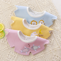 Slip towel baby boy handsome baby bib cotton spring and autumn warm bib newborn waterproof scarf 360 degrees