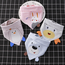 Saliva Towel Baby Girl Princess Money Pure Cotton Triangular Towel Boy Baby Spring Summer Season Surround Mouth Embroidered Newborn Enclosure Pocket