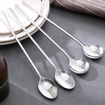 Stainless steel spoon Household long handle small spoon Soup spoon spoon Creative cute children eat net red spoon