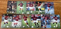 Football star Ka Panini Company produced 1998 Serie A AC Milan team Martini Via et al
