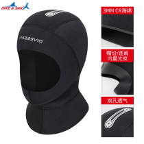 1 3 5mm diving cap headgear for men and women thick warm sunscreen winter swimming ear protection snorkeling shoulder cold face Gini