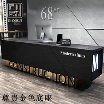 Retro simple modern cashier clothes shop bar table counter beauty salon company front desk reception desk